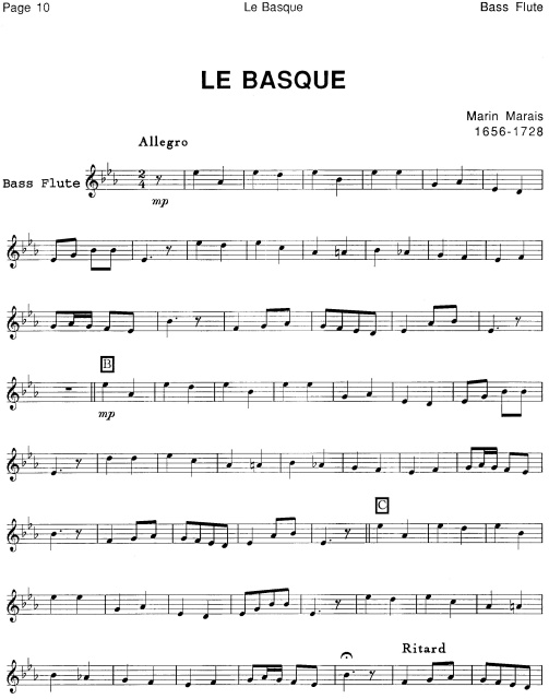 Optional Bass Flute Book
