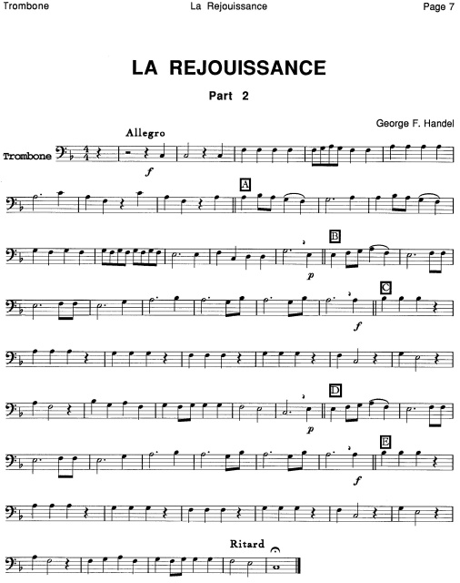 Interchangeable Quartets for Trombone